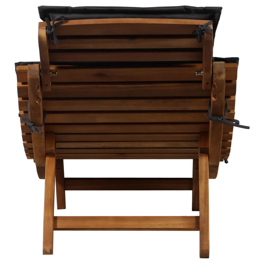 Ligstoelen met kussens 2 st massief acaciahout donkergrijs is nu te koop bij PeponiXL, paradijselijk wonen!