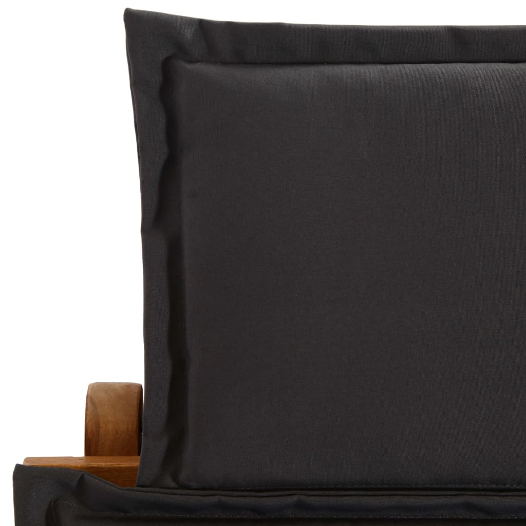 Ligstoelen met kussens 2 st massief acaciahout donkergrijs is nu te koop bij PeponiXL, paradijselijk wonen!