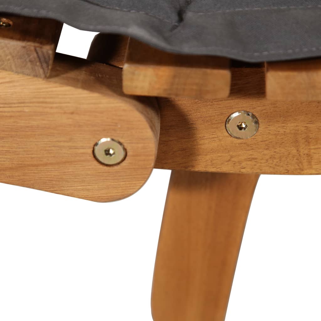 Ligstoelen met kussens 2 st massief acaciahout donkergrijs is nu te koop bij PeponiXL, paradijselijk wonen!