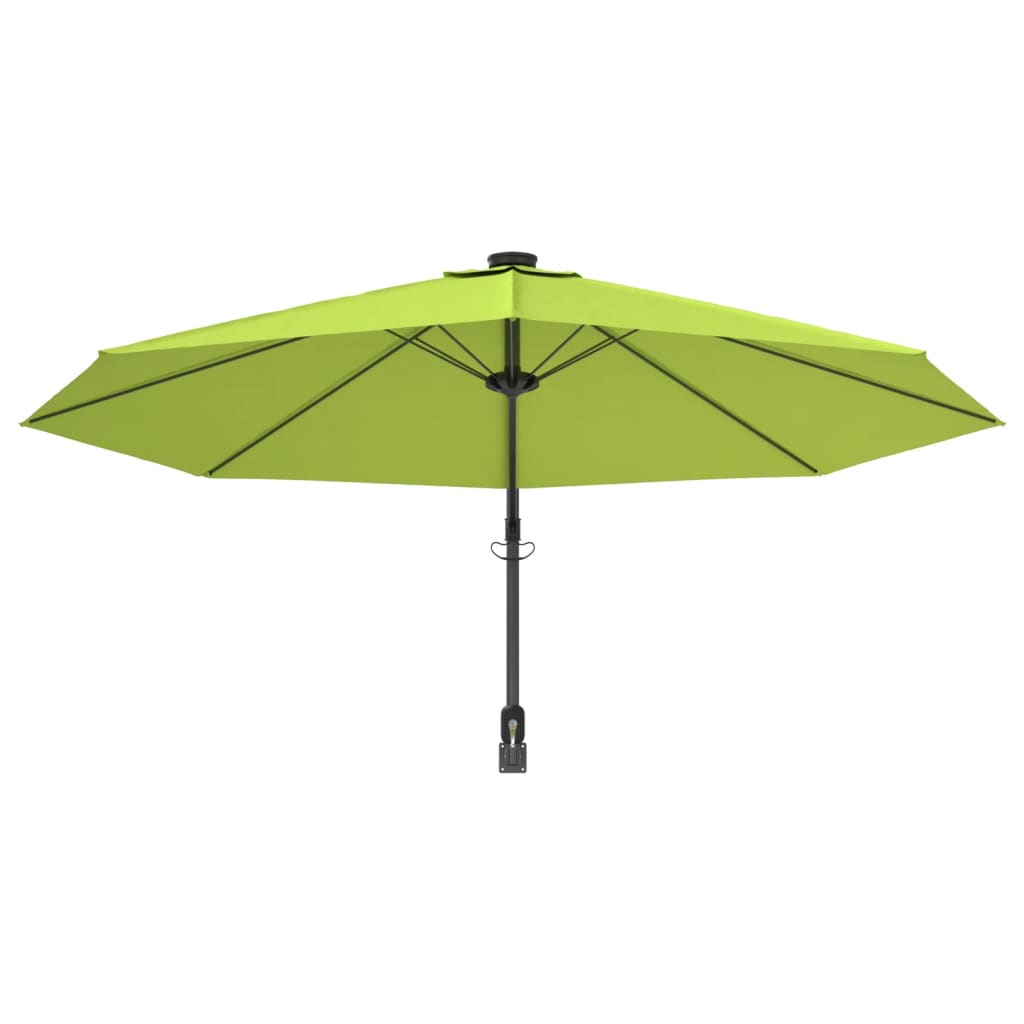 Wandparasol 290 cm appelgroen is nu te koop bij PeponiXL, paradijselijk wonen!