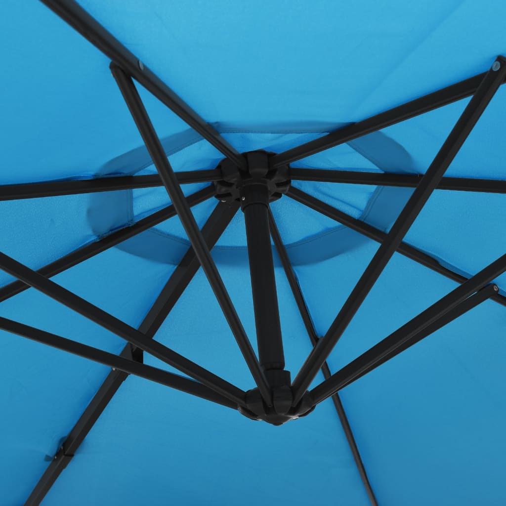 Wandparasol 290 cm zeeblauw is nu te koop bij PeponiXL, paradijselijk wonen!