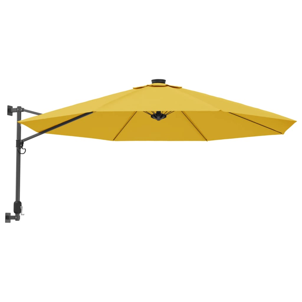 Wandparasol 290 cm geel is nu te koop bij PeponiXL, paradijselijk wonen!