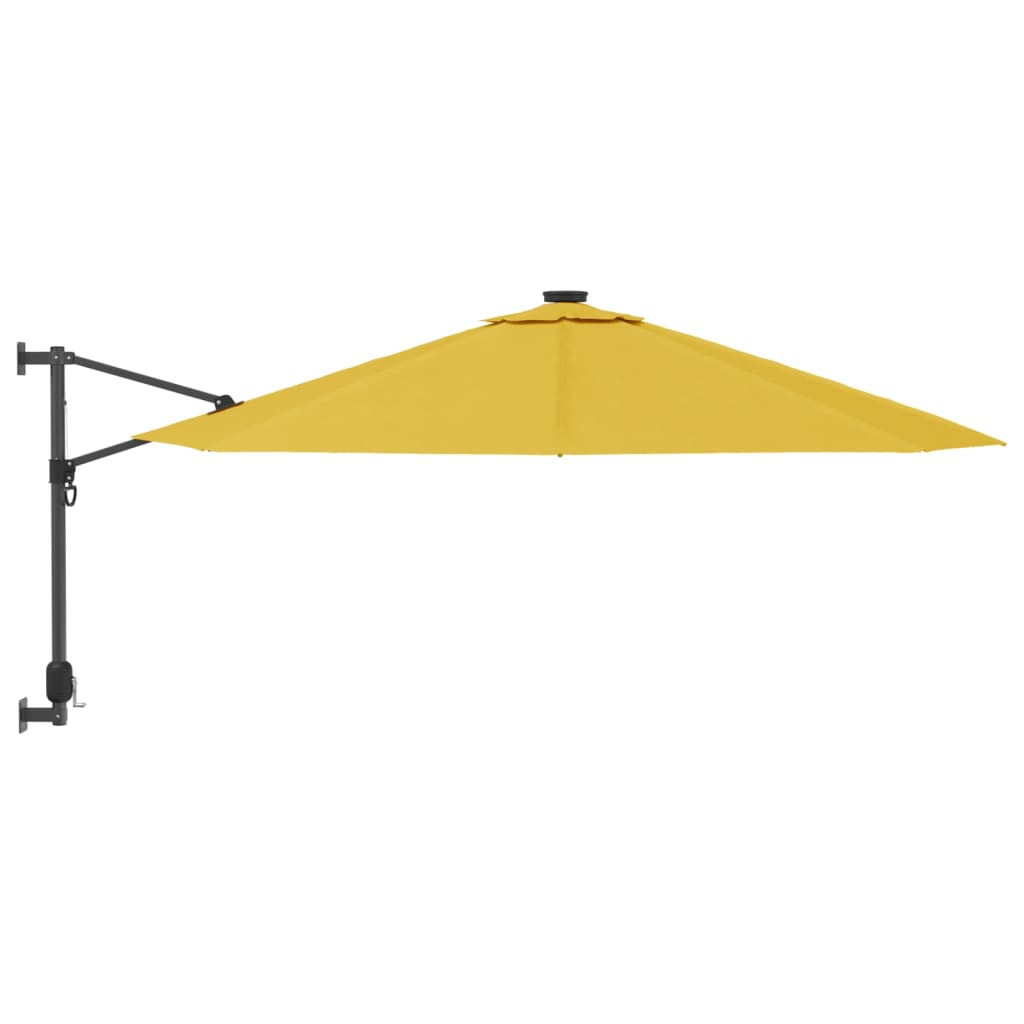 Wandparasol 290 cm geel is nu te koop bij PeponiXL, paradijselijk wonen!