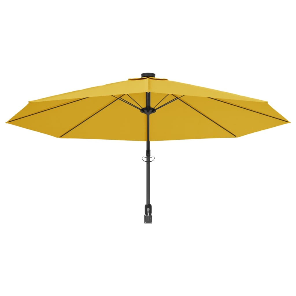 Wandparasol 290 cm geel is nu te koop bij PeponiXL, paradijselijk wonen!