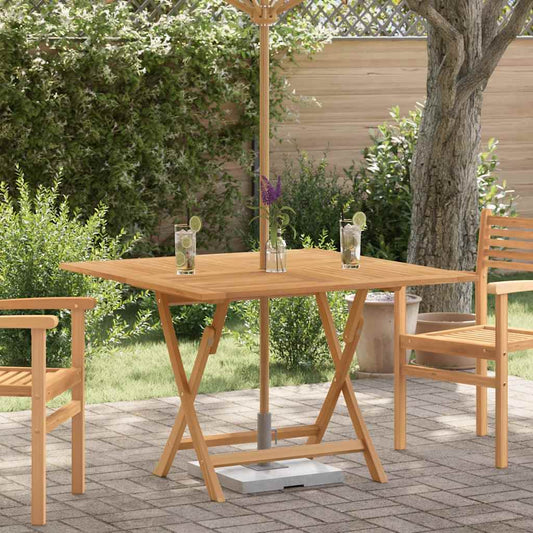 Tuintafel inklapbaar 110x110x75 cm massief teakhout is nu te koop bij PeponiXL, paradijselijk wonen!