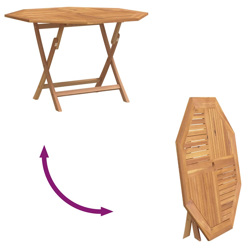 Tuintafel inklapbaar 110x110x75 cm massief teakhout is nu te koop bij PeponiXL, paradijselijk wonen!