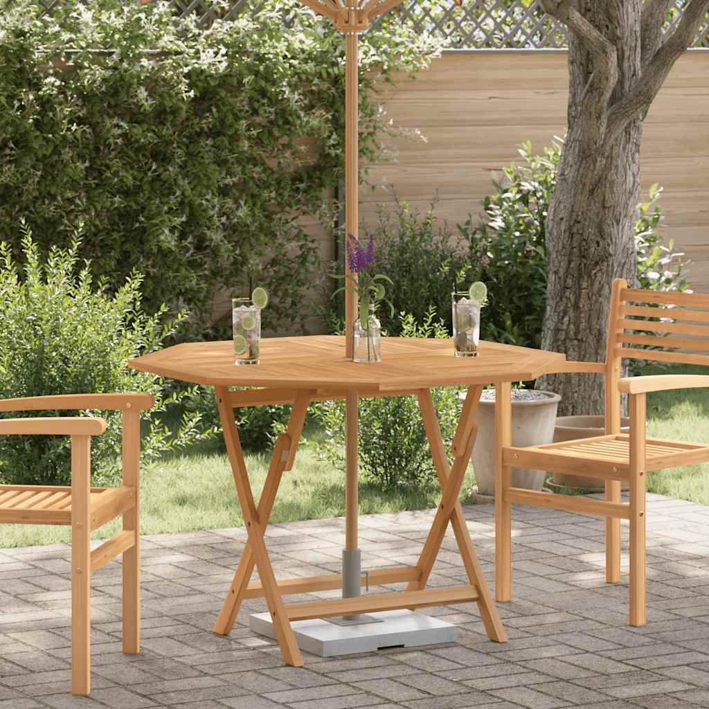 Tuintafel inklapbaar 110x110x75 cm massief teakhout is nu te koop bij PeponiXL, paradijselijk wonen!