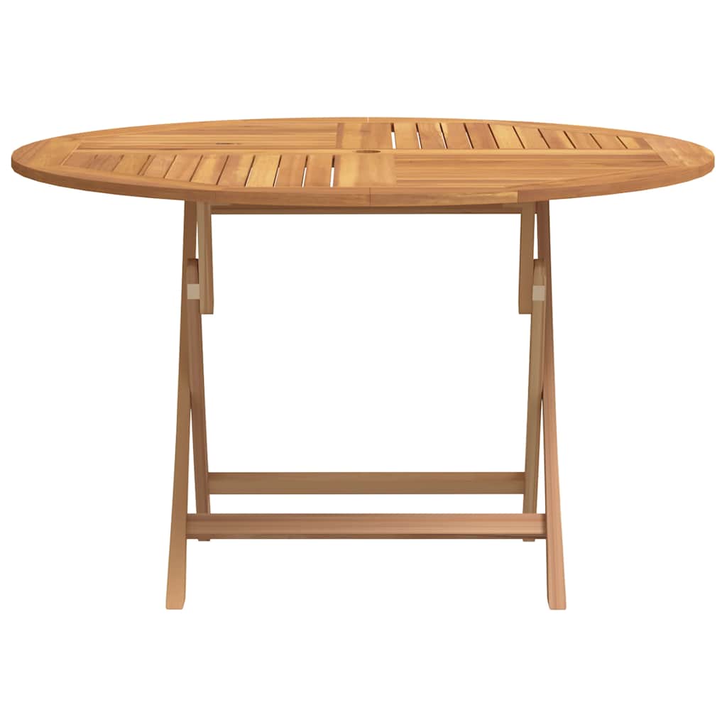 Tuintafel inklapbaar Ø 110x75 cm massief teakhout is nu te koop bij PeponiXL, paradijselijk wonen!