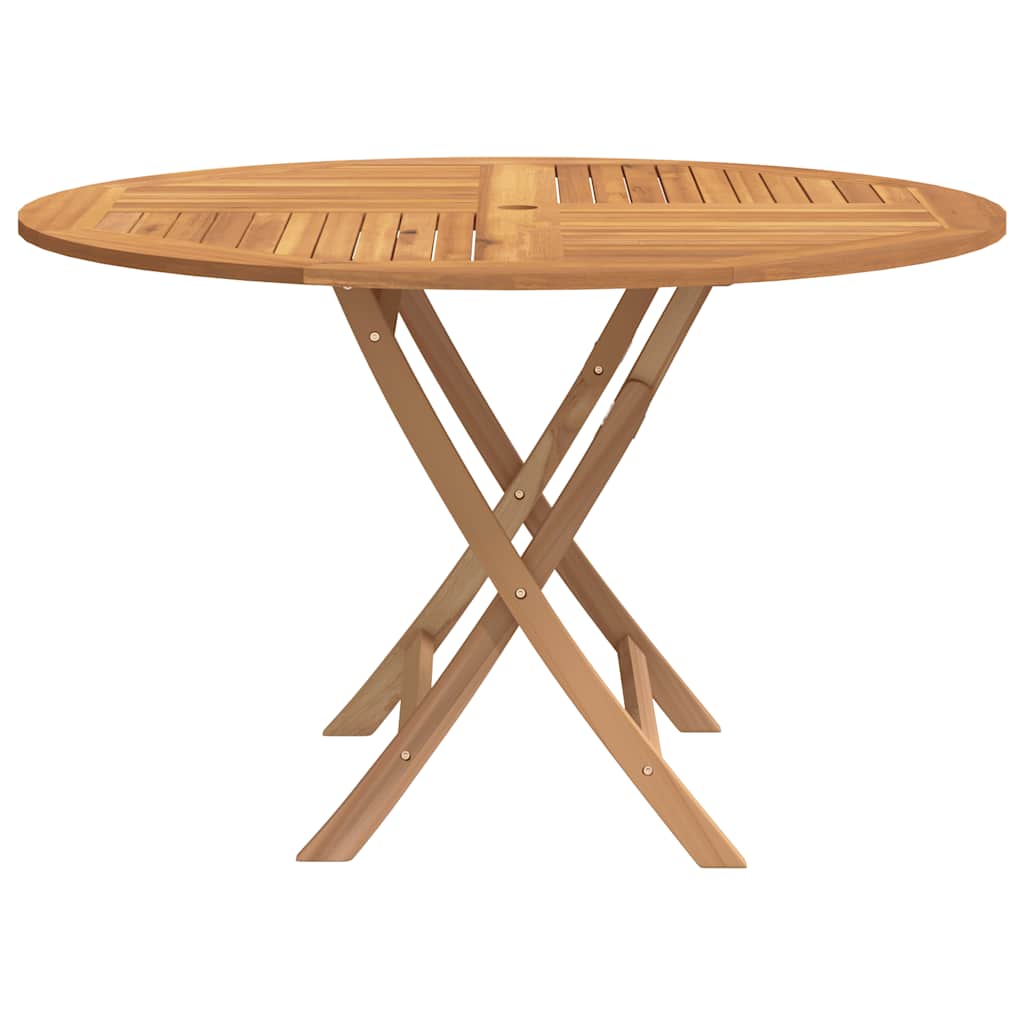 Tuintafel inklapbaar Ø 110x75 cm massief teakhout is nu te koop bij PeponiXL, paradijselijk wonen!