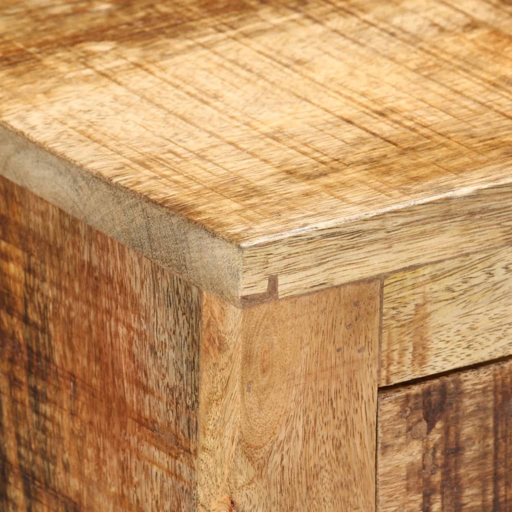 Dressoir met 3 lades 80x30x65 cm massief ruw mangohout is nu te koop bij PeponiXL, paradijselijk wonen!