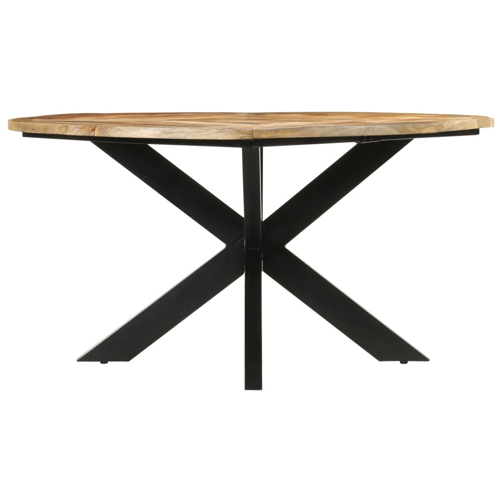 Eettafel Ø150x76 cm massief ruw mangohout is nu te koop bij PeponiXL, paradijselijk wonen!
