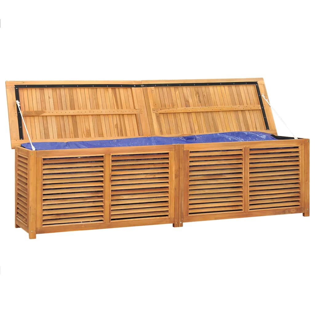 Tuinbox met zak 200x50x55 cm massief teakhout is nu te koop bij PeponiXL, paradijselijk wonen!