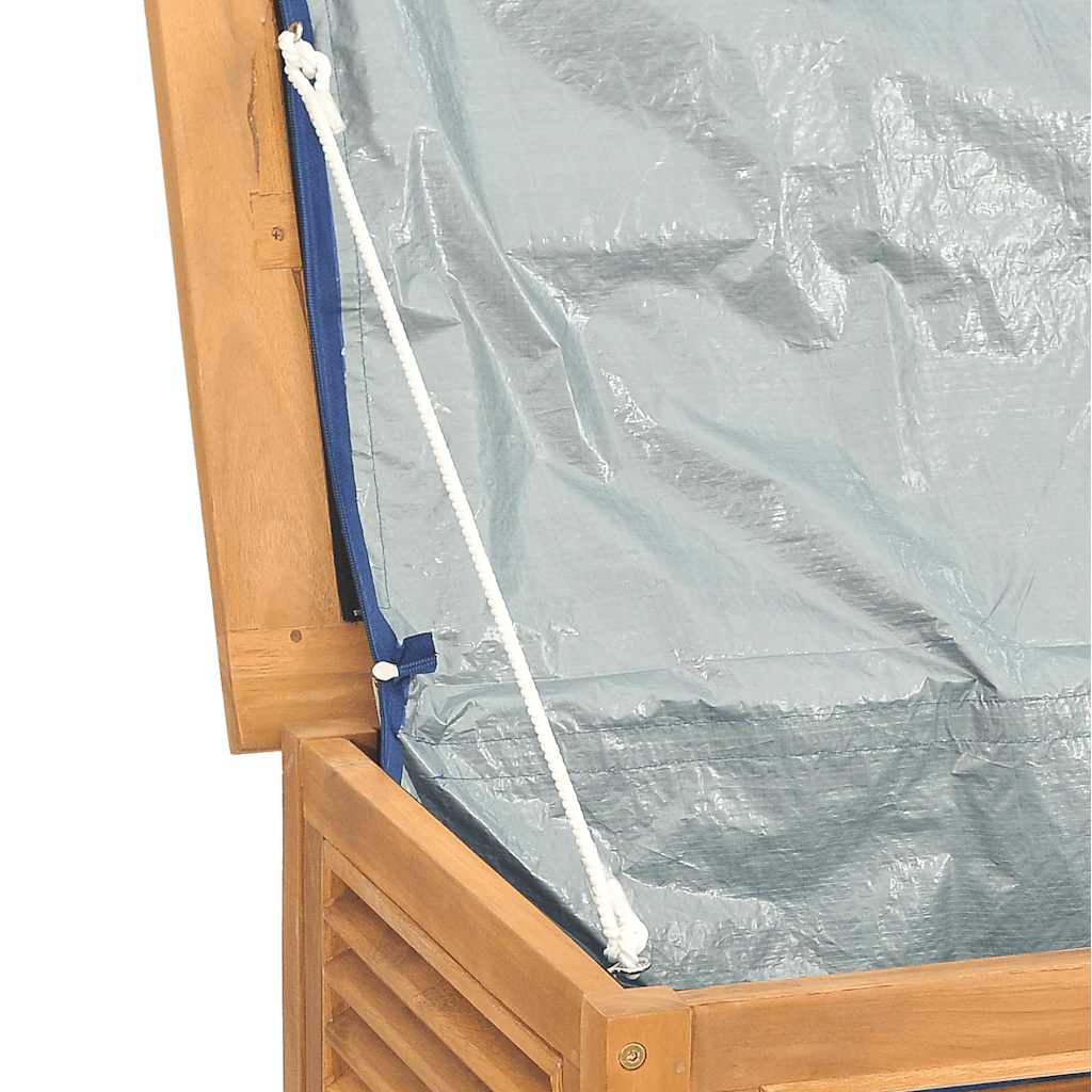 Tuinbox met zak 200x50x55 cm massief teakhout is nu te koop bij PeponiXL, paradijselijk wonen!