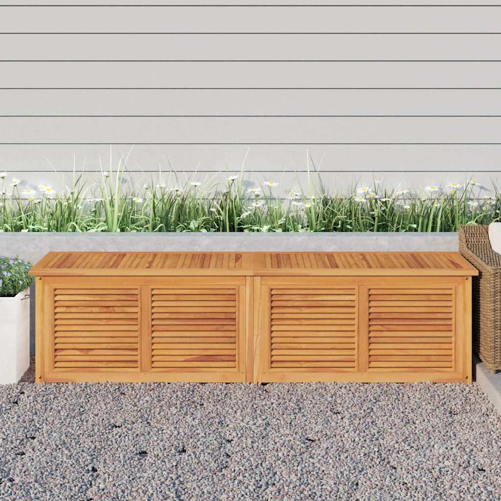 Tuinbox met zak 200x50x55 cm massief teakhout is nu te koop bij PeponiXL, paradijselijk wonen!