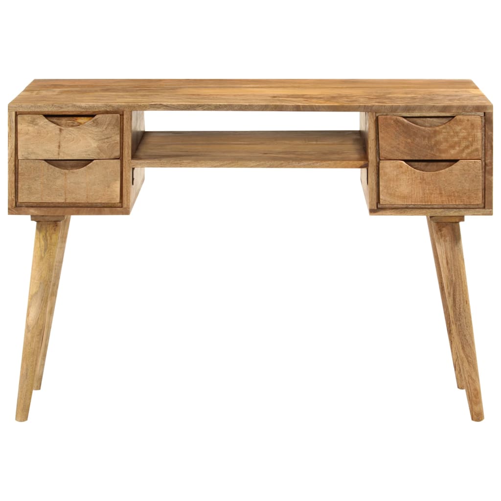Bureau met lades 110x47x76 cm massief mangohout is nu te koop bij PeponiXL, paradijselijk wonen!