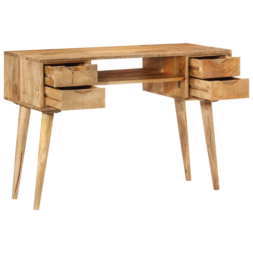 Bureau met lades 110x47x76 cm massief mangohout is nu te koop bij PeponiXL, paradijselijk wonen!