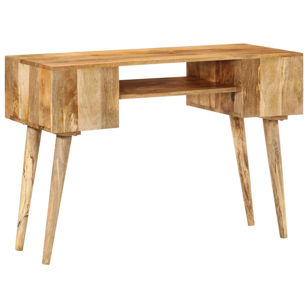 Bureau met lades 110x47x76 cm massief mangohout is nu te koop bij PeponiXL, paradijselijk wonen!