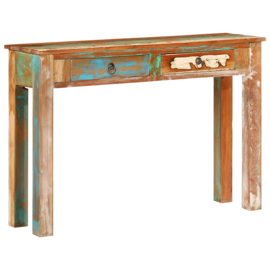 Wandtafel 110x30x75 cm massief gerecycled hout is nu te koop bij PeponiXL, paradijselijk wonen!