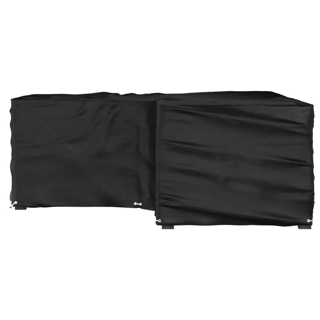 Tuinmeubelhoezen met 12 oogjes L-vormig 185x185x70 cm is nu te koop bij PeponiXL, paradijselijk wonen!