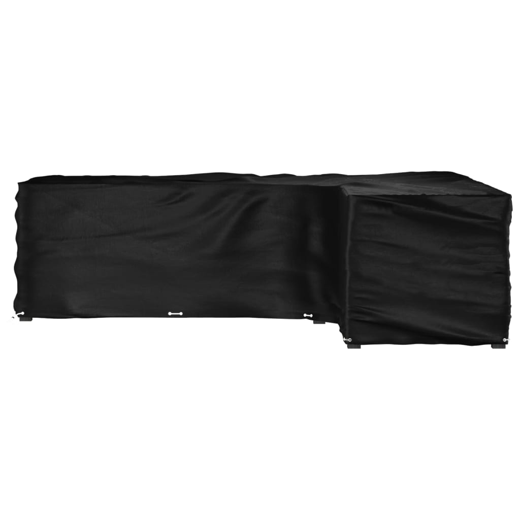 Tuinmeubelhoezen met 18 oogjes L-vormig 285x220x80 cm is nu te koop bij PeponiXL, paradijselijk wonen!