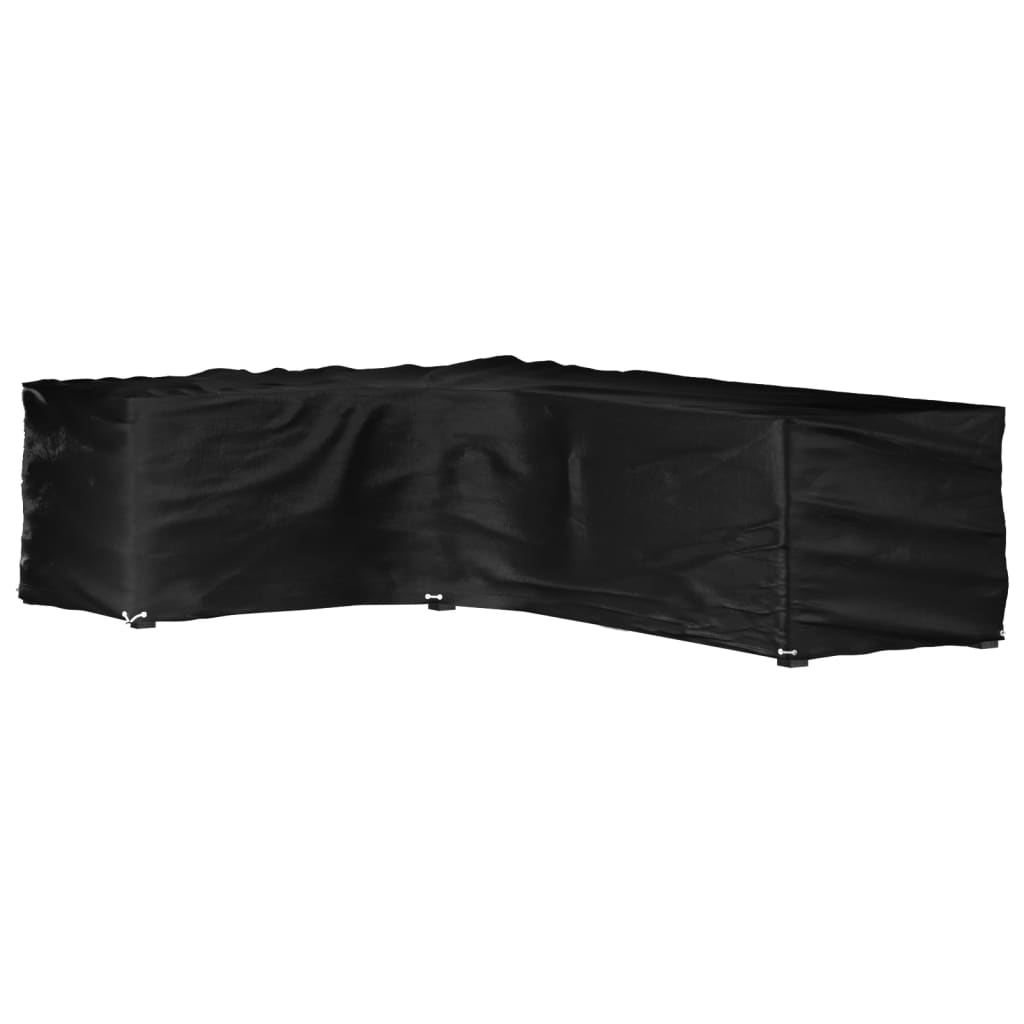 Tuinmeubelhoezen met 16 oogjes L-vormig 210x260x80 cm is nu te koop bij PeponiXL, paradijselijk wonen!