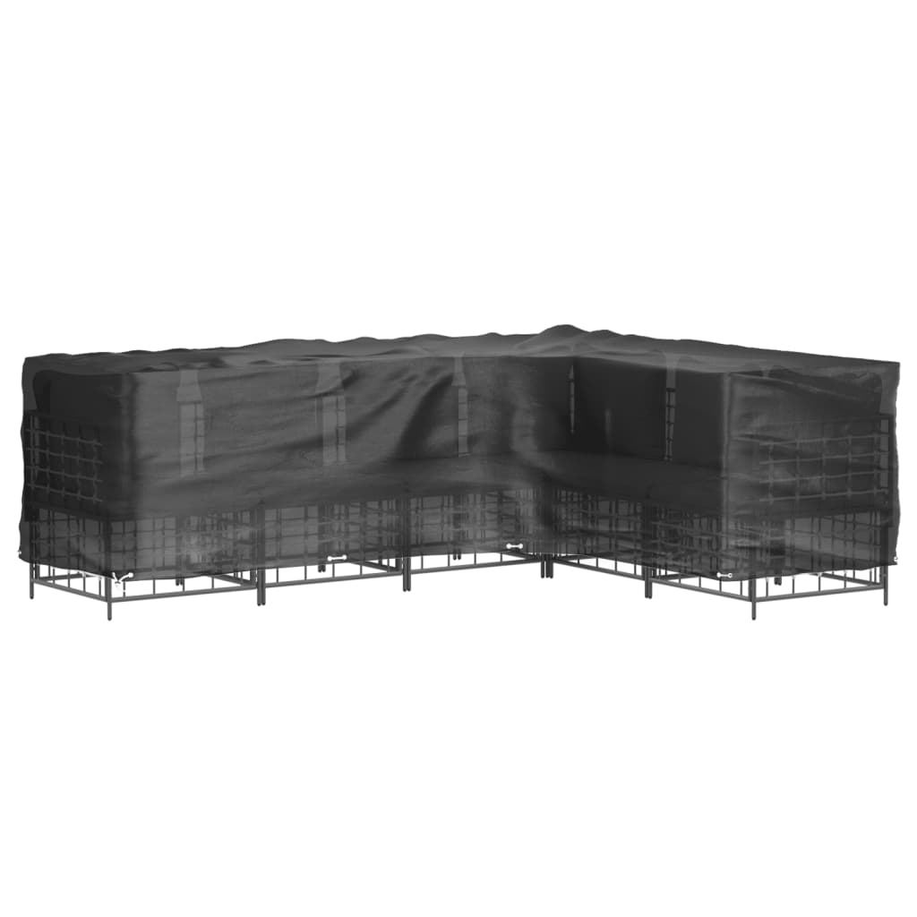 Tuinmeubelhoezen met 16 oogjes L-vormig 210x260x80 cm is nu te koop bij PeponiXL, paradijselijk wonen!