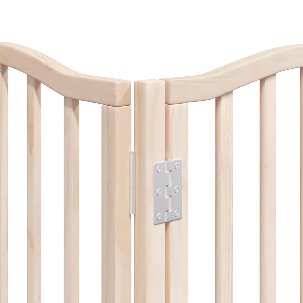 Hondenhek inklapbaar met deur 15 panelen 750 cm populierenhout is nu te koop bij PeponiXL, paradijselijk wonen!