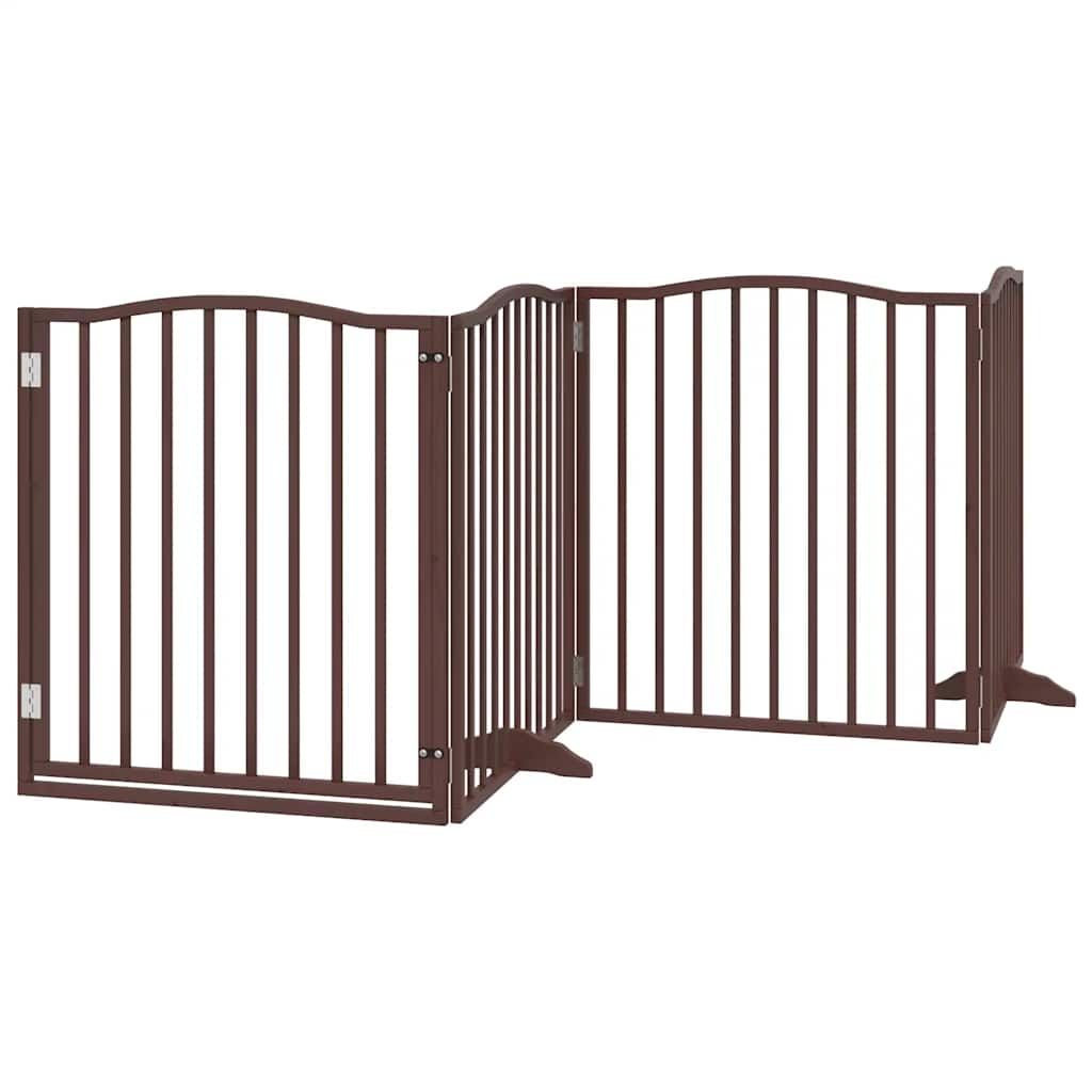 Hondenhek inklapbaar 10 panelen 800 cm populierenhout bruin is nu te koop bij PeponiXL, paradijselijk wonen!