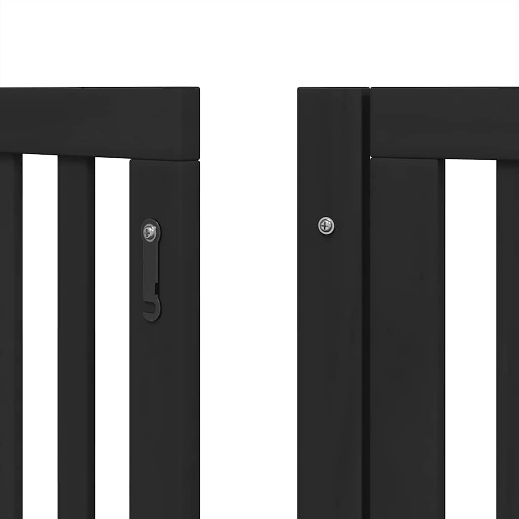 Hondenhek inklapbaar 15 panelen 750 cm populierenhout zwart is nu te koop bij PeponiXL, paradijselijk wonen!