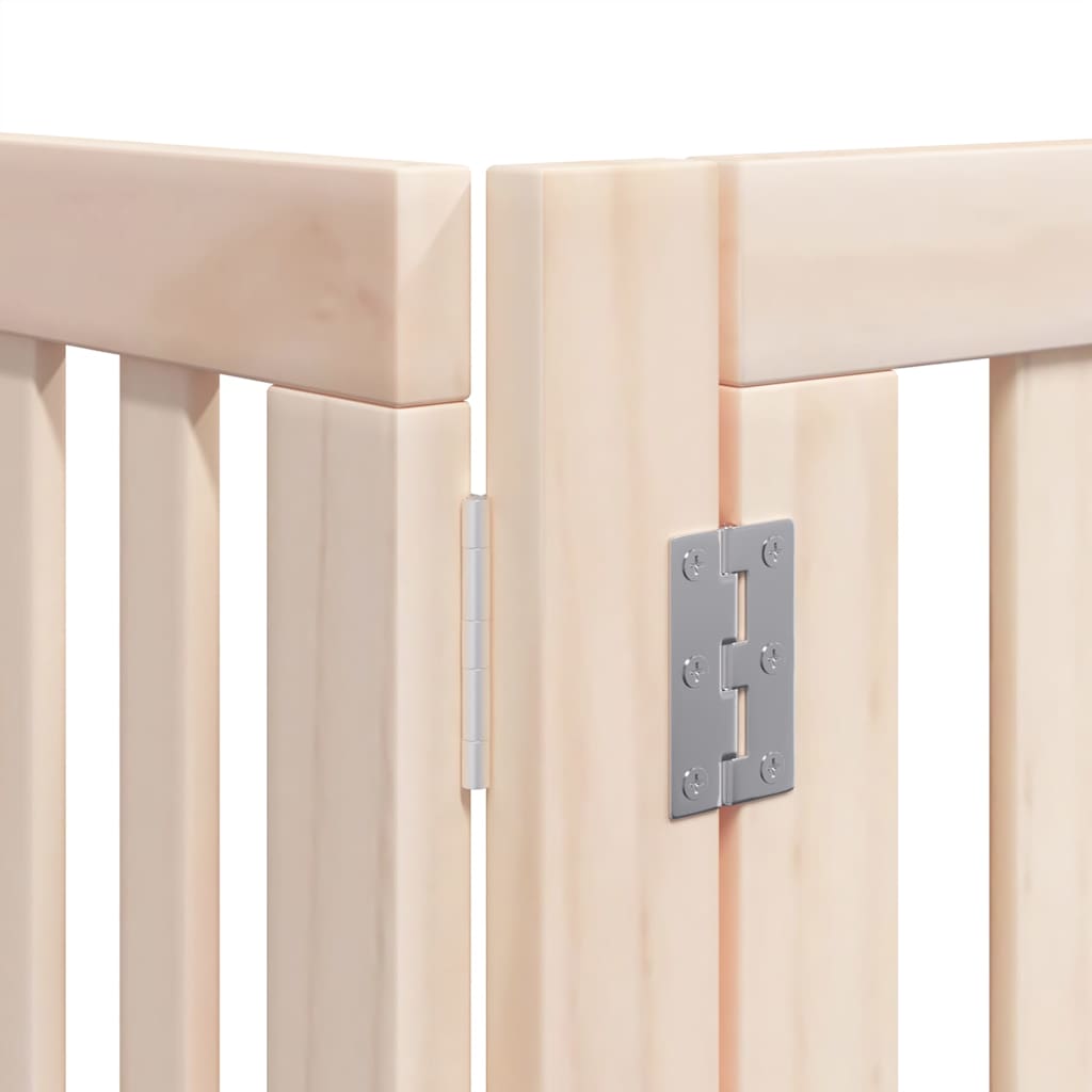 Hondenhek inklapbaar met deur 6 panelen 480 cm populierenhout is nu te koop bij PeponiXL, paradijselijk wonen!