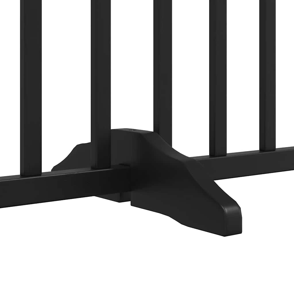 Hondenhek inklapbaar 15 panelen 750 cm populierenhout zwart is nu te koop bij PeponiXL, paradijselijk wonen!