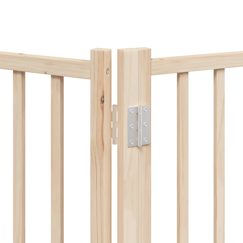 Hondenhek inklapbaar met deur 10 panelen 800 cm populierenhout is nu te koop bij PeponiXL, paradijselijk wonen!