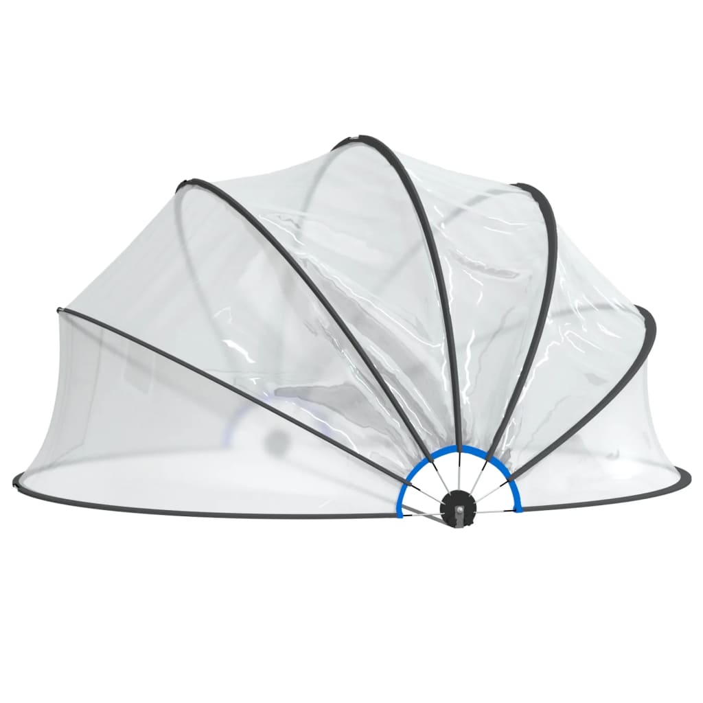 Zwembadoverkapping rond 376x188 cm PVC is nu te koop bij PeponiXL, paradijselijk wonen!