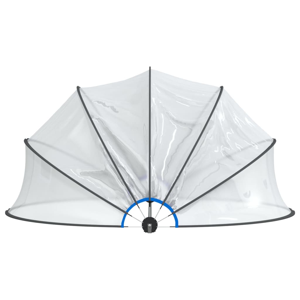 Zwembadoverkapping rond 376x188 cm PVC is nu te koop bij PeponiXL, paradijselijk wonen!