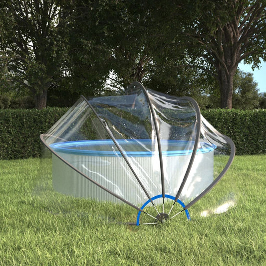 Zwembadoverkapping rond 376x188 cm PVC is nu te koop bij PeponiXL, paradijselijk wonen!