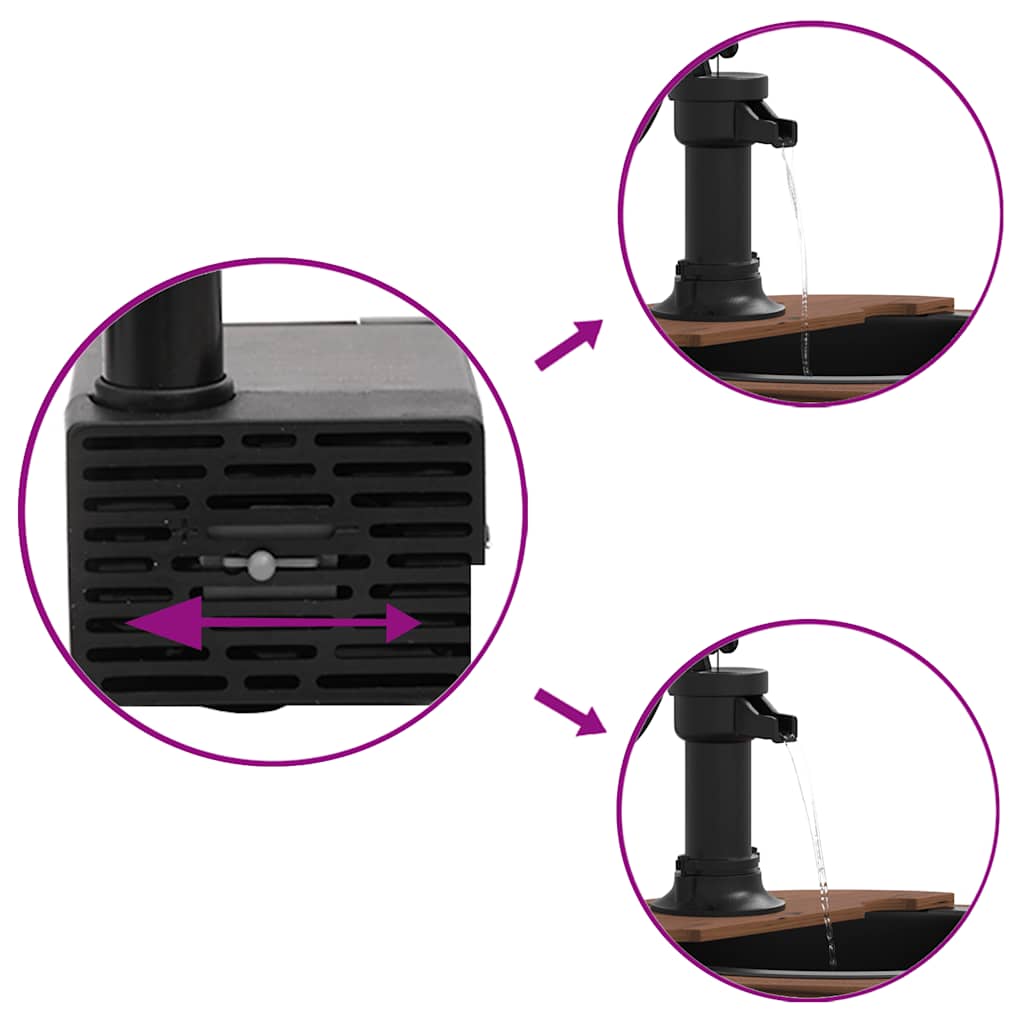 Waterfontein met pomp 57x57x53 cm massief vurenhout is nu te koop bij PeponiXL, paradijselijk wonen!