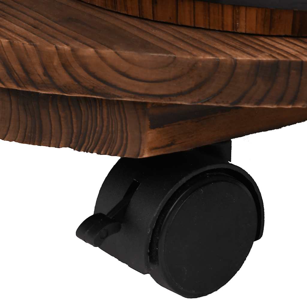 Waterfontein met pomp en wieltjes 55x55x80 cm massief vurenhout is nu te koop bij PeponiXL, paradijselijk wonen!