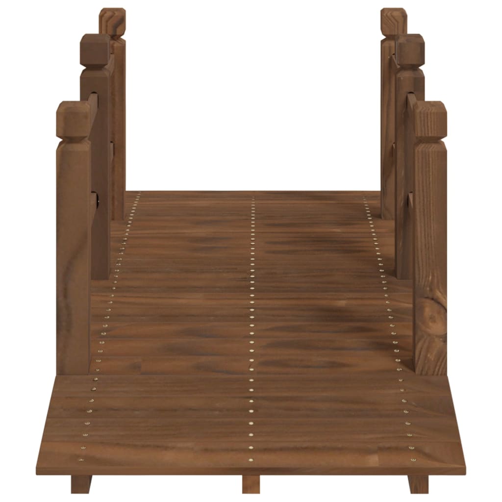 Tuinbrug met leuningen 150x67x56 cm massief vurenhout is nu te koop bij PeponiXL, paradijselijk wonen!