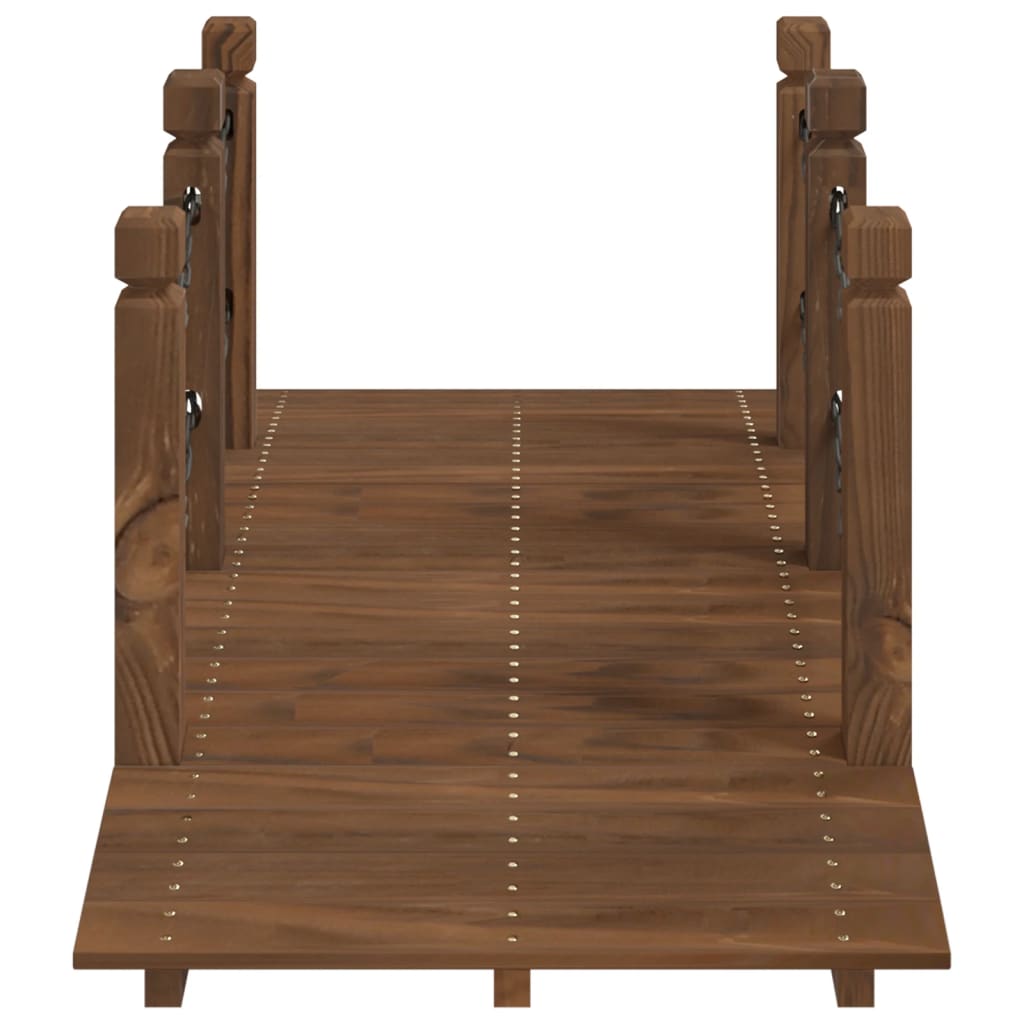 Tuinbrug met kettingrails 150x67x56 cm massief vurenhout is nu te koop bij PeponiXL, paradijselijk wonen!
