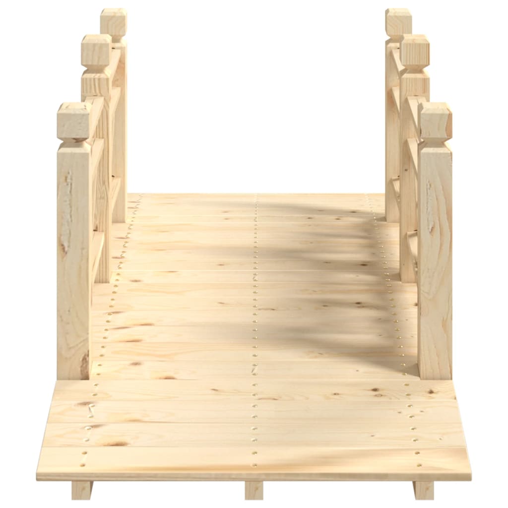 Tuinbrug met leuningen 150x67x56 cm massief vurenhout is nu te koop bij PeponiXL, paradijselijk wonen!