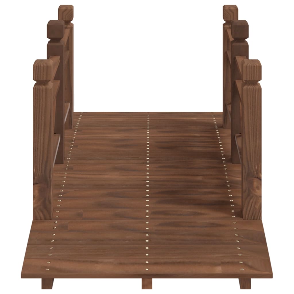 Tuinbrug met leuningen 150x67x56 cm massief vurenhout is nu te koop bij PeponiXL, paradijselijk wonen!