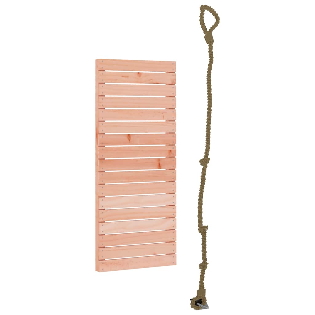 Klimwand met touw 44,5x5x108 cm massief douglashout