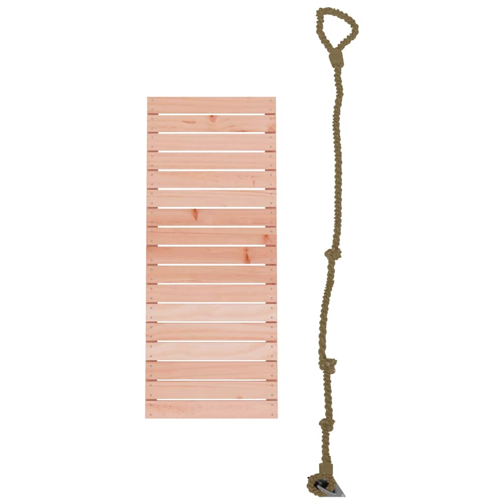 Klimwand met touw 44,5x5x108 cm massief douglashout