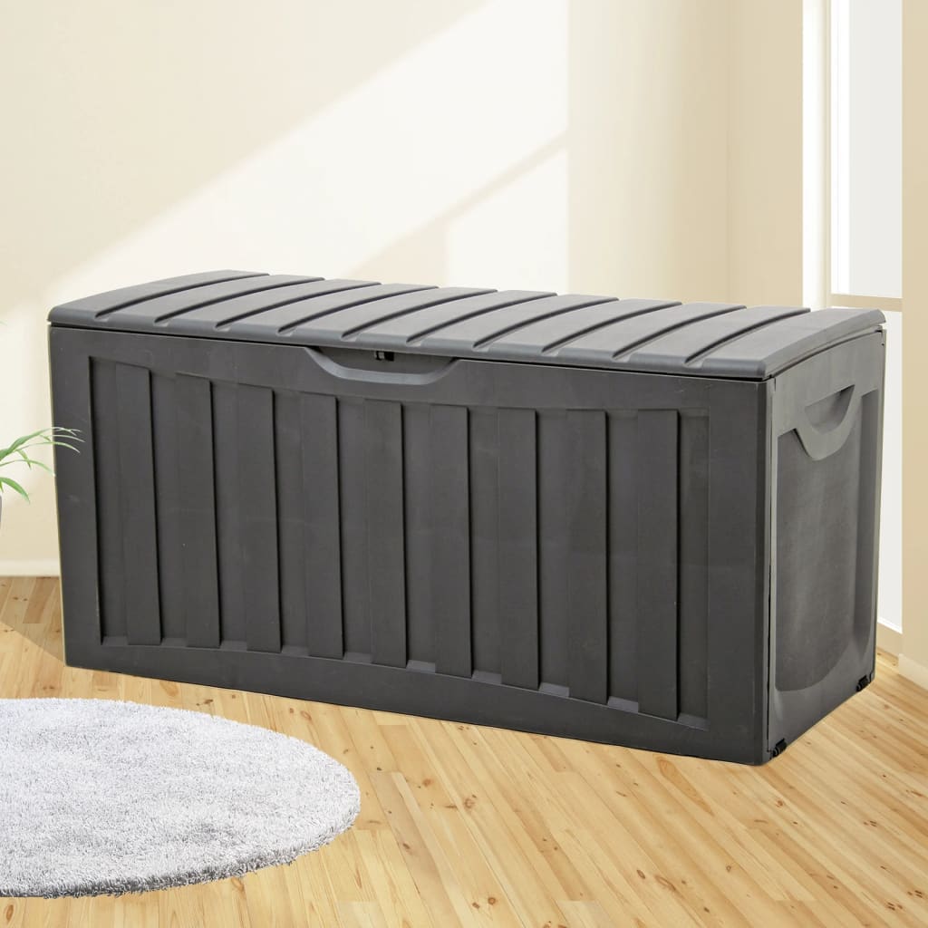 Opbergbox 118x53x57 cm polypropyleen zwart is nu te koop bij PeponiXL, paradijselijk wonen!