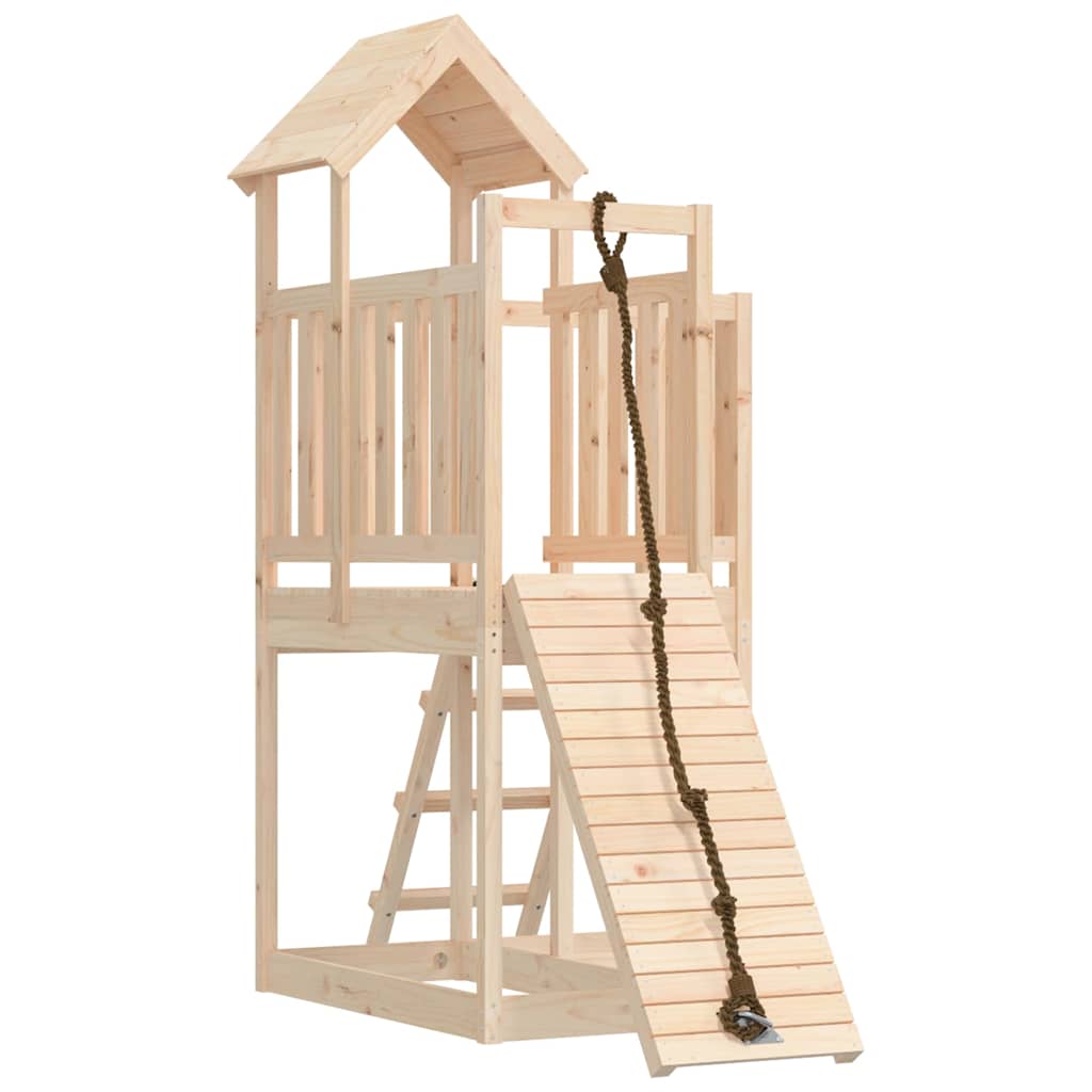 Speelhuis met klimwand massief grenenhout is nu te koop bij PeponiXL, paradijselijk wonen!