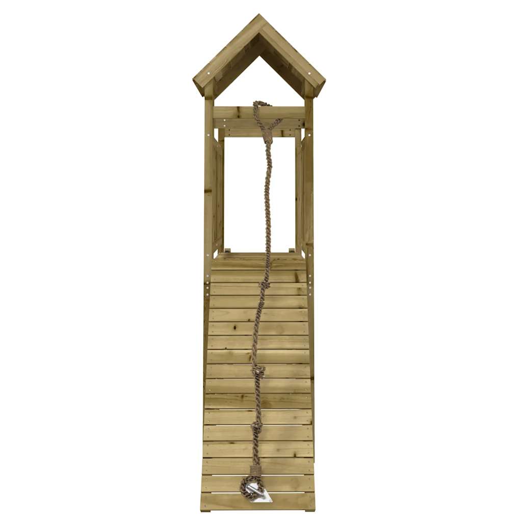 Speelhuis met klimwand geïmpregneerd grenenhout is nu te koop bij PeponiXL, paradijselijk wonen!