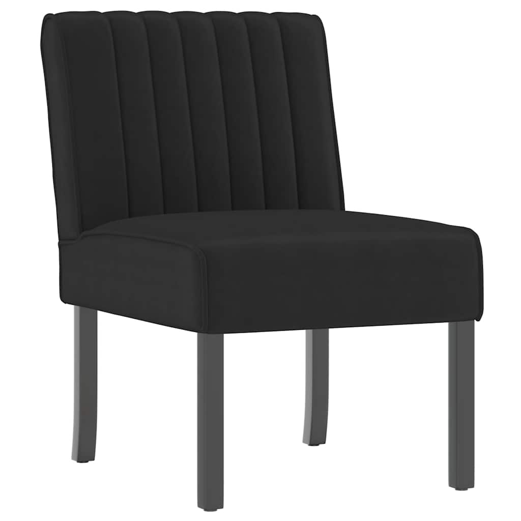 Stoel fluweel zwart is nu te koop bij PeponiXL, paradijselijk wonen!