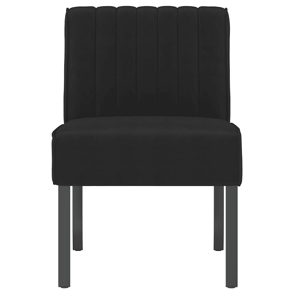 Stoel fluweel zwart is nu te koop bij PeponiXL, paradijselijk wonen!
