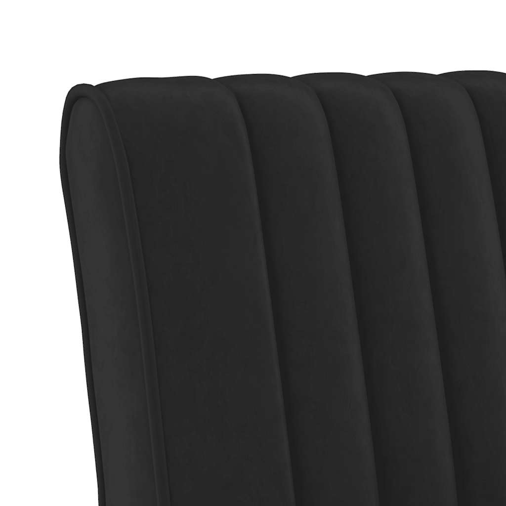 Stoel fluweel zwart is nu te koop bij PeponiXL, paradijselijk wonen!