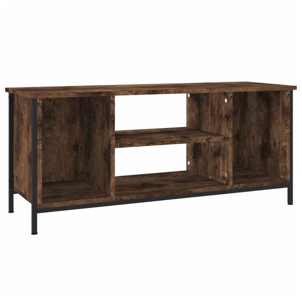 Tv-meubel 102x35x45 cm bewerkt hout gerookt eikenkleurig is nu te koop bij PeponiXL, paradijselijk wonen!